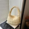 Premium Textured Small Bag Women's Summer Versatile New Shoulder Messenger Bag Pleated Portable Cloud Bag
