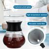 Edelstahl Drip Kaffee Brewer Tragbare Glas Karaffe Topf Übergießen Kaffee Maker Wandern