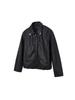 Veste en Cuir Noir Rétro pour Homme - Style Hipster Tendance Pilote avec Texture Craquelée pour le Port en Moto Printemps et Automne