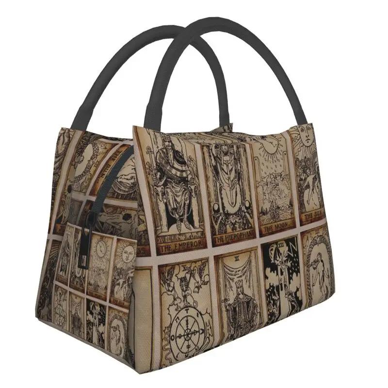 Personalizat Arcanele Majore ale Tarotului Geantă de Prânz Bărbați Femei Caldă Cooler Izolată Cutie de Prânz pentru Picnic Camping Muncă Călătorie