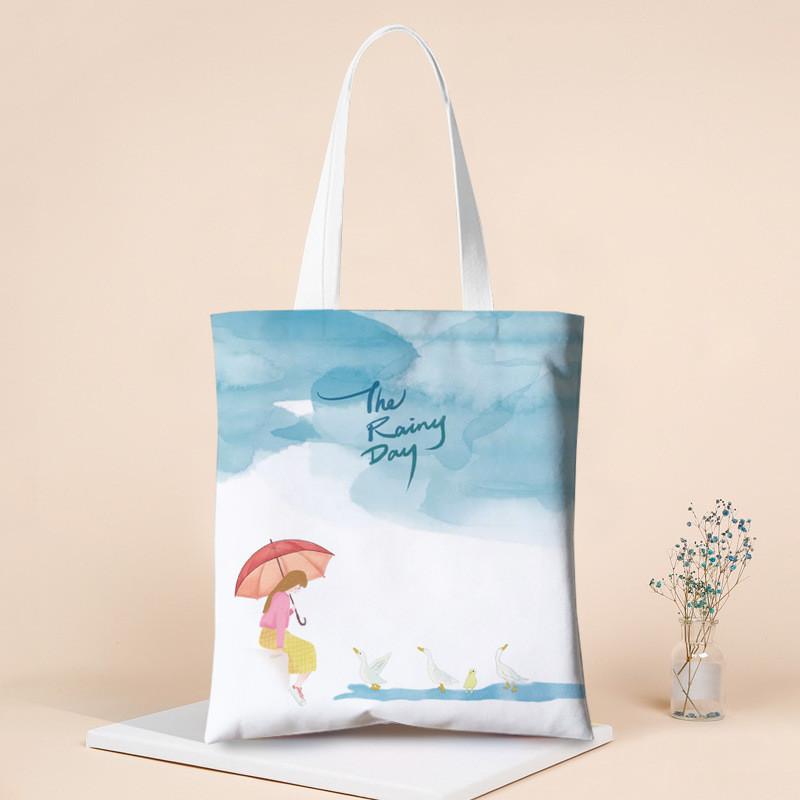Minimalist Canvas Shoulder Bag For Daily Use With Large Capacity