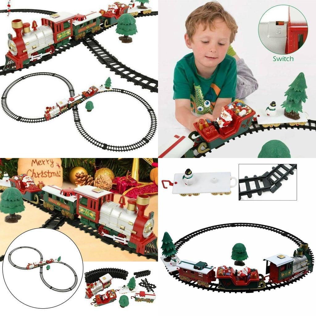 Vibrant Electric Led Musical Train And Track Set For Kids Christmas Gift Home Decor