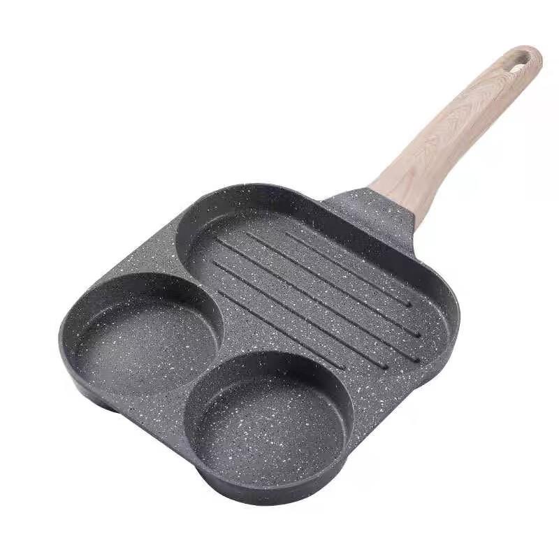 Zhìshì 2-Hole Non-Stick Frying Pan for Eggs & Steaks
