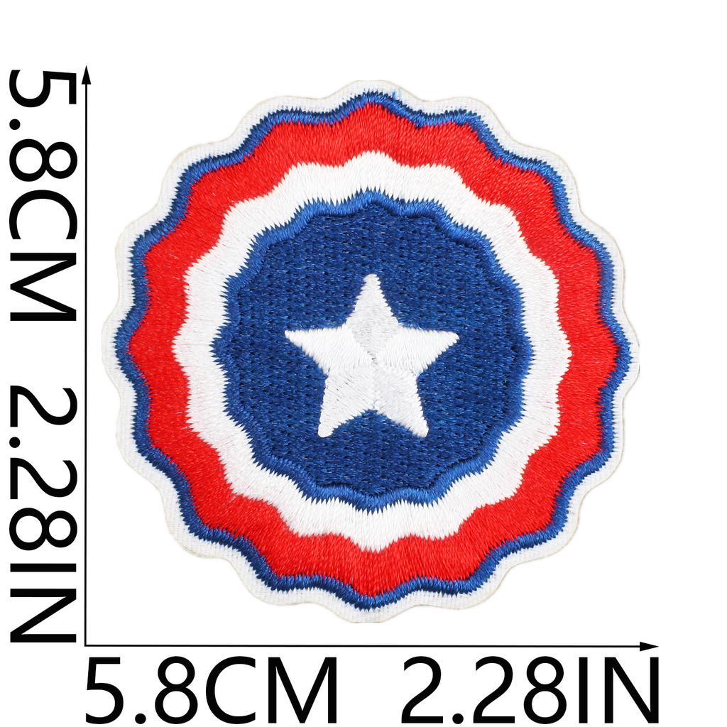 American National Day Cake Embroidery Cloth Sticker Bag Decoration Patch Sticker Independence Day Love Eagle Computer Embroidery Label