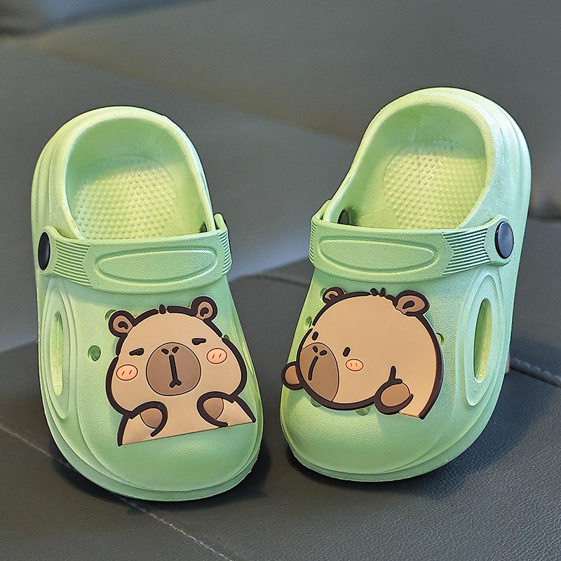 Cartoon Boy Shoes, Soft-bottomed Girl Slippers, Anti-slip Cool Slippers