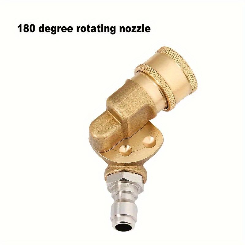 

High pressure car wash gun five speed adjustable adapter made of brass material 1/4 quick connector with 7 color nozzles коричневий