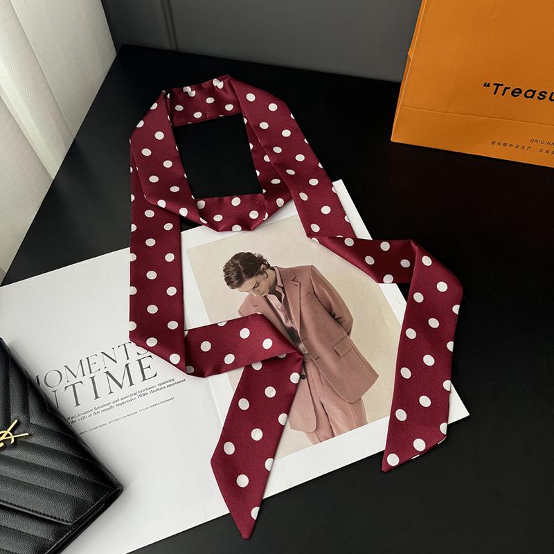 200x5cm Women Elegant Leopard Narrow Long Ribbon Neck Scarf Tie Thin Necktie Bag Waist Belt Lady Accessories