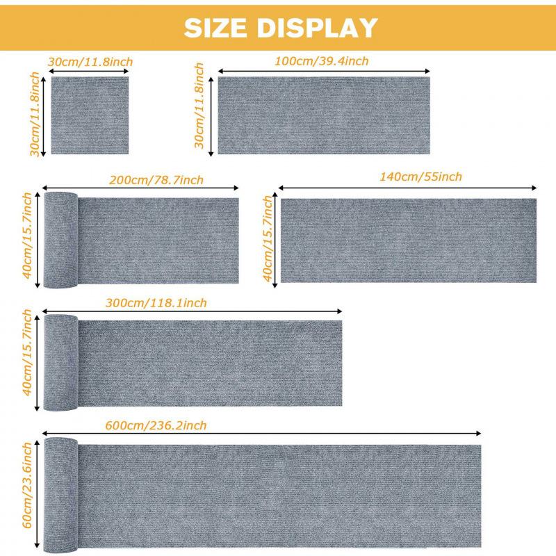 Hot-selling Cat Scratching Pad Teasing Cat Nest Sticker Can Be Cut, Self-adhesive Wear-resistant Furniture, Sofa Wall-attached Cat Scratching Board