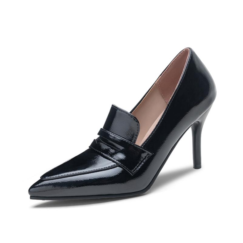 

ANNYMOLI Women Pumps Pointed Toe Thin High Heels Sexy Design Ladies Fashion Shoes Spring Autumn Black 45 34 чёрный