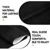 Suede Wrap for Car Interior 16" x 59" - Black Self Adhesive Suede Fabric, Easy Peel Suede Interior Wrap for Car & Home Decor