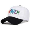 Unisex PCWER Letter Embroidery Baseball Caps Spring Autumn Outdoor Adjustable Casual Hats Dad Hat Sunscreen Hat