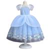 CRS CC2 Purple Light Sky Princess Sizes and Perfect Gift for and Parties CC2 Sky [lien baby] Dress, Kids' Dress, Blue, Blue, Dress, 100, 110, 120,