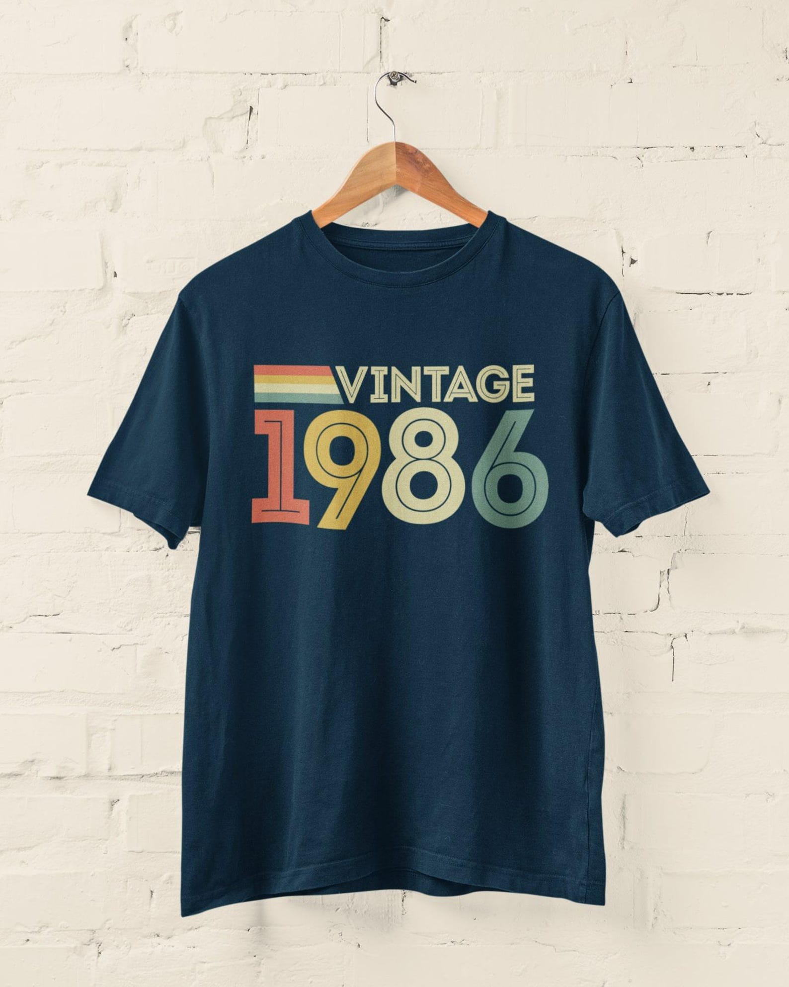 40th Birthday 1986 T-Shirt Vintage 1986 Retro Gift For Him Her 3XL