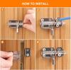 10/1Pcs Door Latches Stainless Steel Heavy Duty Door Bolts Gate Safety Toilet Door Lock Anti-theft Latch Hasp Home Hardware Tool