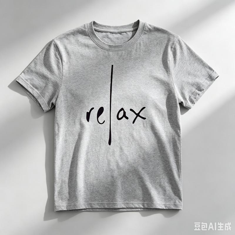 100 Cotton Basic Tee Handwritten Relax Vertical Line Graphic Loose Short Sleeve Minimalist Streetwear Top For Ladies