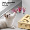 Creative Interactive Cat Puzzle Box Detachable Funny Cat Exercise Household with Feather and Balls Cat Maze Toys