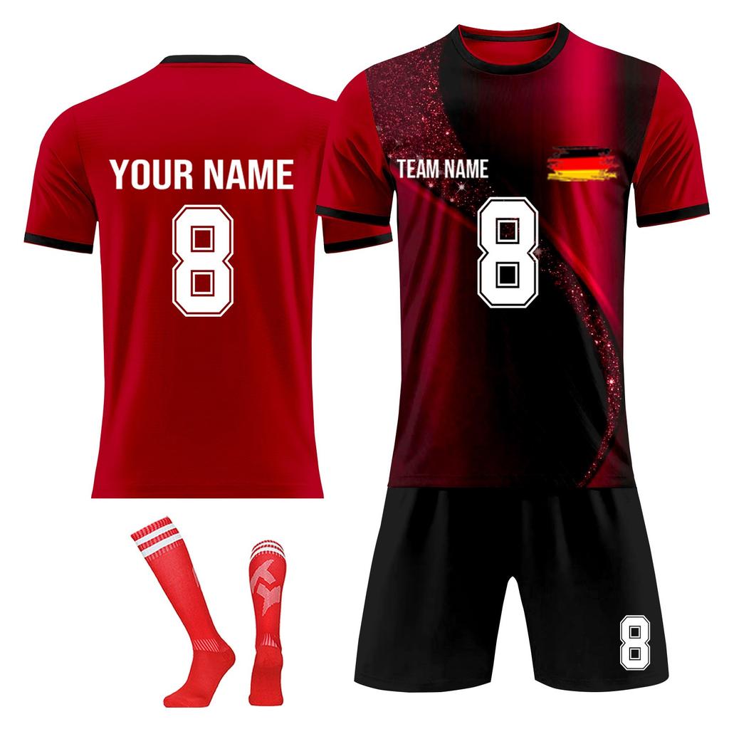 Personalised Shirts Kit Mens Girls With Name Number Custom Football Jerseys For Boys Training Suit