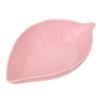 Small Dish Versatile Leaf Shaped Refreshing Color Safe Durable Seasoning Dish for Home Kitchen
