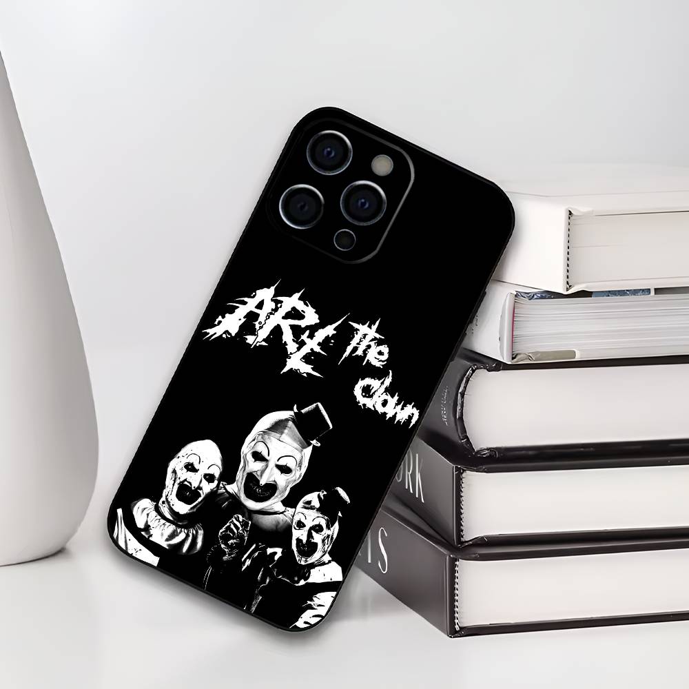 

Art the Clown Horse T-Terrifier Soft Black Phone Case for iPhone 17/16/15/14/13/12/11 pro Max/XS Compatible with Multiple Models iPhone17PRO