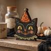 Farmhouse Style Halloween Wooden Tabletop Sign Cartoon Halloween Tiered Tray Decor  Shelf Decor