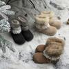 Schneestiefel Winter dicksohlig Retro Samt Niedlich Mori Haar Röhre Absatz Nische Warm Baumwollschuhe Mao Mao Stiefel