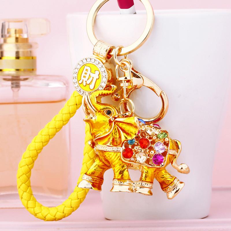 Stunning Rhinestone Elephant Car Keychain Creative Gift For Women With Unique Design