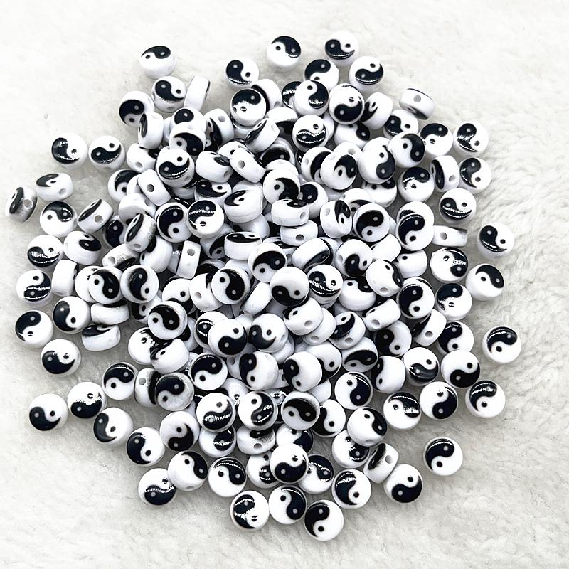 100pcs 7x4mm 6x6mm Russian Korean English Alphabet Letter Beads Charms Beads for Making Jewelry Diy Handmade Bracelets Necklace