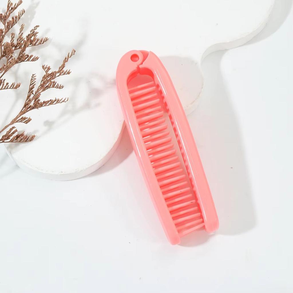 Travel portable folding hair comb - pocket size design, durable plastic bristles and ABS handle For Hair Accessories