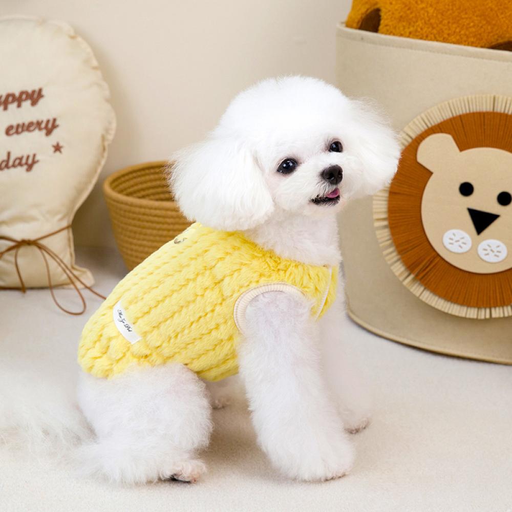 Soft Plush Dog Clothes Winter Warm Pet Clothes for Small Medium Dogs Chihuahua Yorkie Costume Cute Puppy Vest Dog Accessories