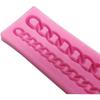Diamond Chain Silicone Fondant Mold Cake Decorating Pastry Gum Pastry Tool Kitchen Tool Sugar Paste Baking Mould Cookie Pastr