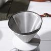 Paperless Stainless Steel Cone Strainer Fine Mesh Coffee Drip Filter  Hand Brewed Coffee
