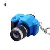 Cute Mini DSLR Camera LED Lighting Voice Pendant Keychain Key Ring Gift Decor