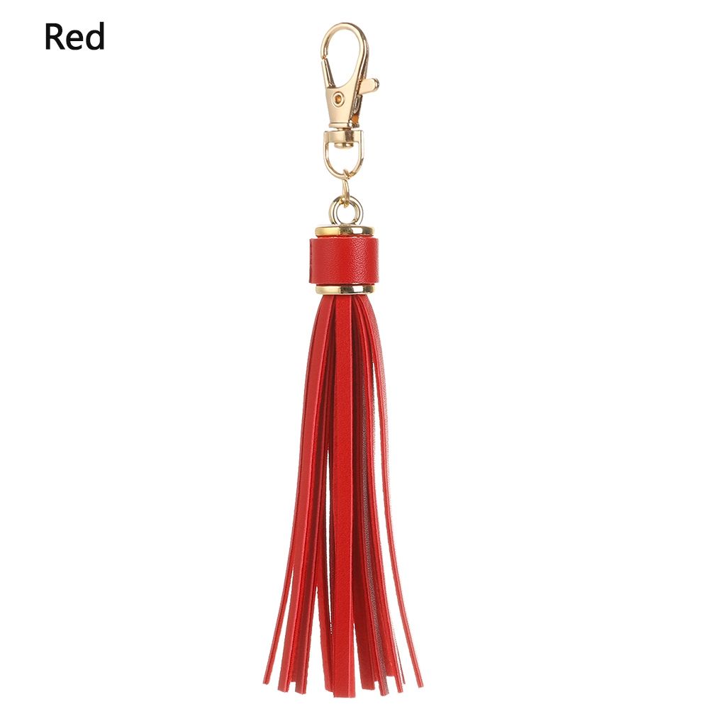 Fashion Bag Accessory Fringe Jewelry PU Leather Tassels Tassel Key Chain KeyRing KeyChain Strap