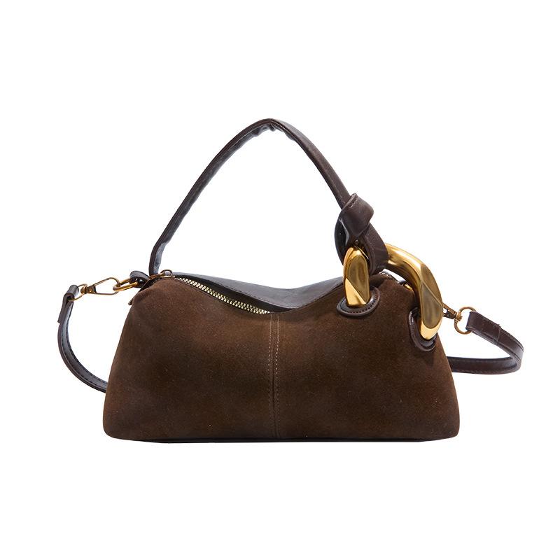 High-end niche bag women's autumn and winter 2025 new matte retro messenger bag popular portable Boston bag