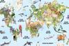 Photomural Watercolour World Map Non-Woven 368x280