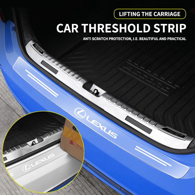 Car Transparent Trunk Rear Guard Plate Sticker For Lexus F-SPORT ES RX NX LS UX LM LX GX LC RZ IS CT GS RC HS SC TX Accessories