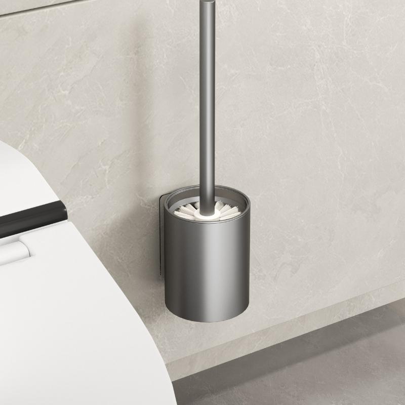 

Настенная стойка для туалетной щетки, бытовой артефакт для чистки туалета без мертвых зон, ванная комната без сверления