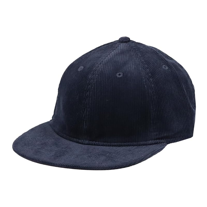 

[New Hattan] cap corduroy men s ladies Plain color hat brand baseball cap baseball cap unisex autumn winter AW FW navy navy blue [product]