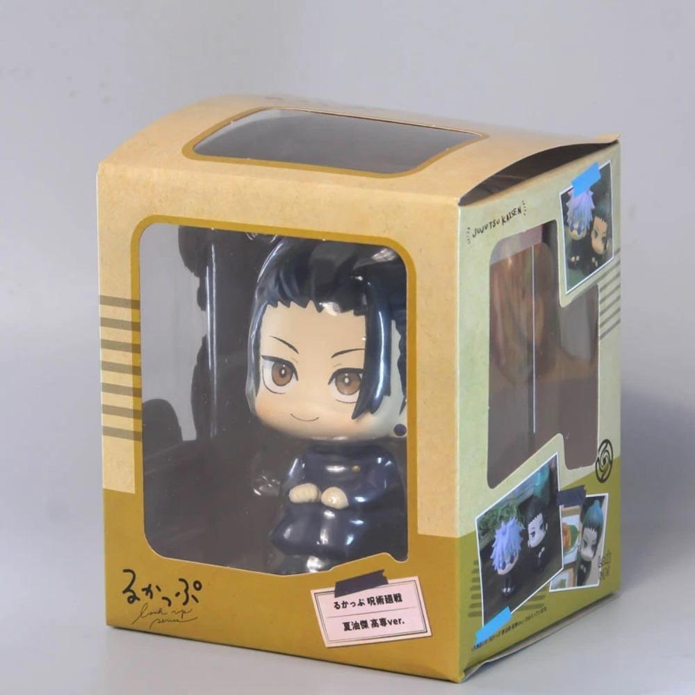 10CM Anime Jujutsu Kaisen Geto Suguru High School Satoru Gojo Look Up Sitting Cute Q Version Model Toy Gift Action Figure