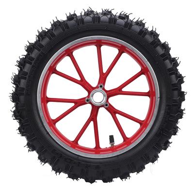 2.510 Front Wheel Tire with Inner Tube Hub Rubber Wear Resistant 10inch Wheel Hub Tire for 49cc