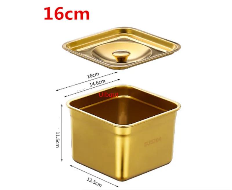 Stainless Steel Tank Box with Cover Kitchen Oil Basin Square Barrel Storage Bottle Seasoning Box Jars and Lids Spice Jars Set