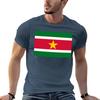 Suriname Flag Designs Created From The Suriname Flag Tshirt Casual Loose Fit Short Sleeve Tshirt