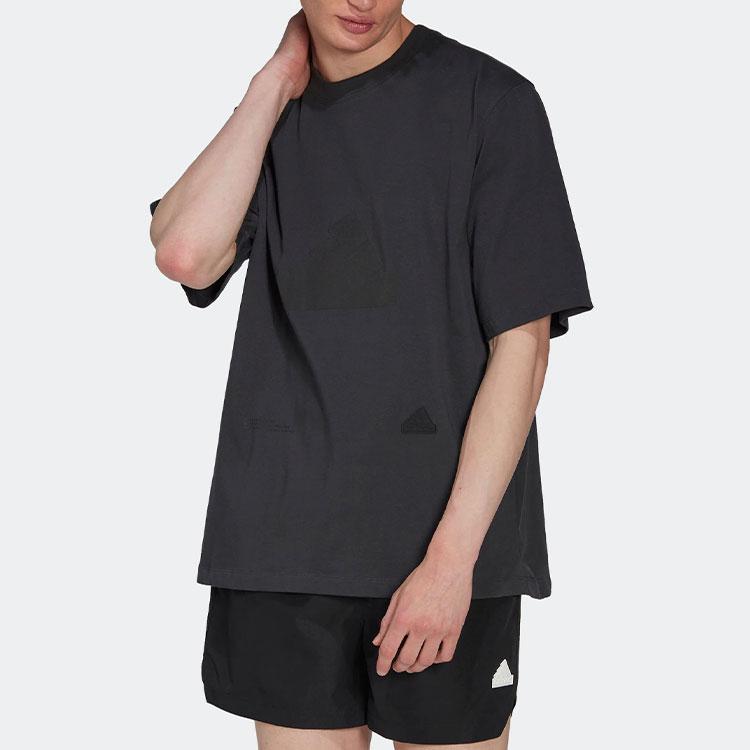 Adidas Oversize Sports Crew Neck Short Sleeve T-Shirt Men Tops Black HN1958