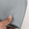 Cuero genuino, patrón de lichi coloreado, cuero de vaca de capa superior, bolsa de cuero hecha a mano para bricolaje de 1,5 mm, tarjetero, leat de cojín de mesa