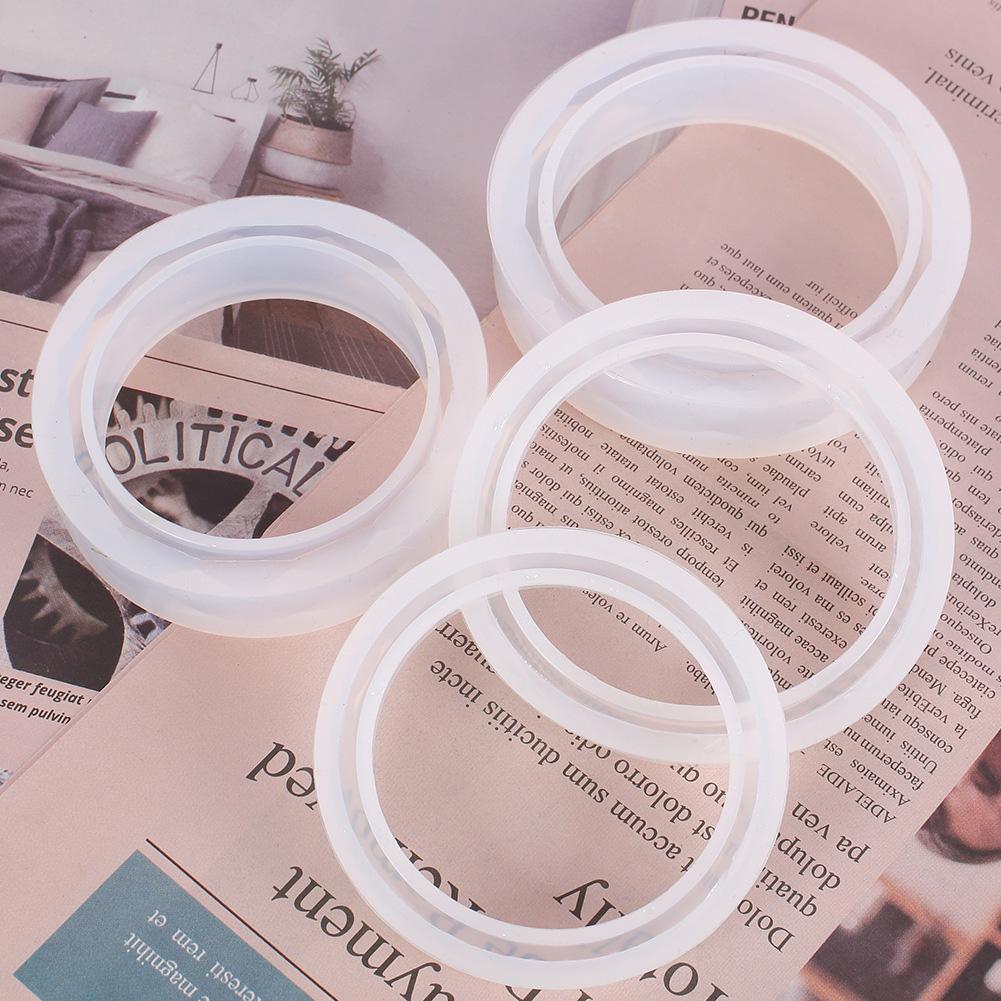 Crystal Epoxy Diamond Bangle Silicone Mold Handmade Jewelry Dried Flower Resin Diamond Bracelet