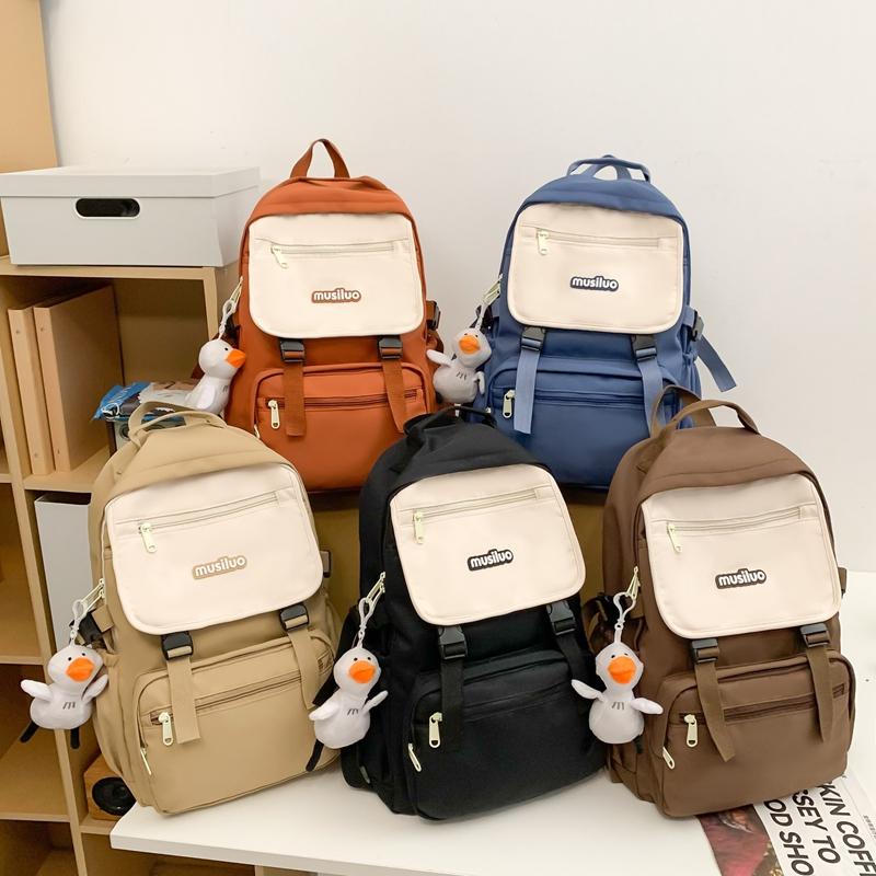 Large Capacity Waterproof Backpack Women's Multifunctional Nylon Backpack Unisex Student Schoolbag