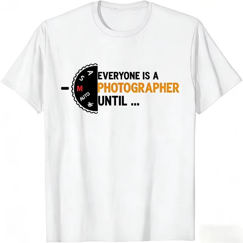 T-shirt à manches courtes imprimé motif été Mode Simple Confortable Respirant Unisexe et Unisexe T-shirt