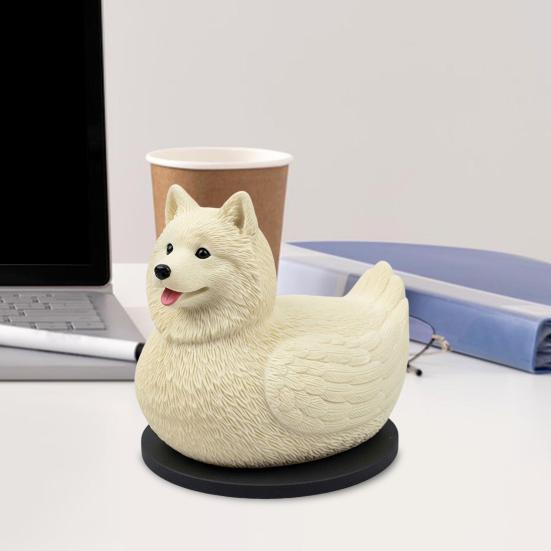 Dog Duck Figurine French Bulldog Corgi Samoyed Dobermann Border Collie Statue Sculpture Home Office Decoration Ornament