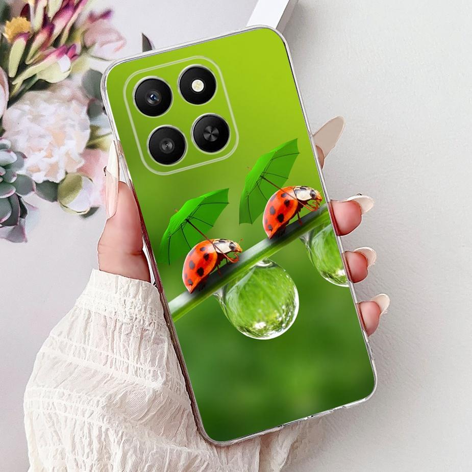 For Honor 400 Smart 5G Case LGN-NX1 Cute Cat Painted Cover Soft Silicone Case For Honor X7d 4G HonorX7d 5G Honor400 Smart Bumper