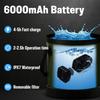 Portable Camping Shower with 6000mAh Gallon Folding Filtered Shower for Car Bathing Outdoor Camping Shower Pump Battery, 5.3 Bucket, Head, Hiking/RV,